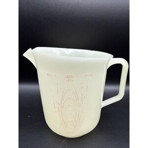 Vintage Tupperware Measuring Cup Raised Red Numbers 2 Cup 134-6